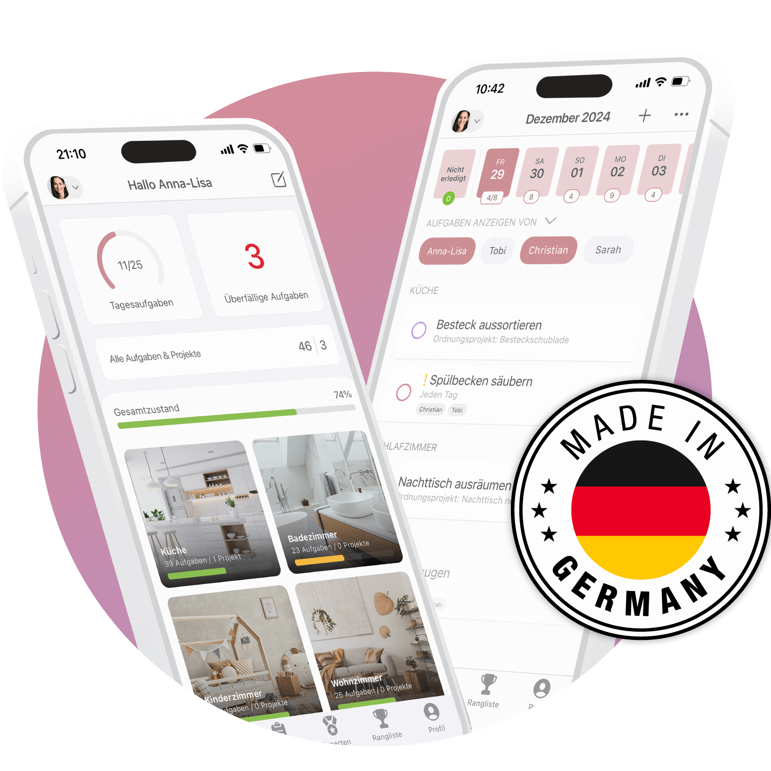 BeTidy App - Made in Germany