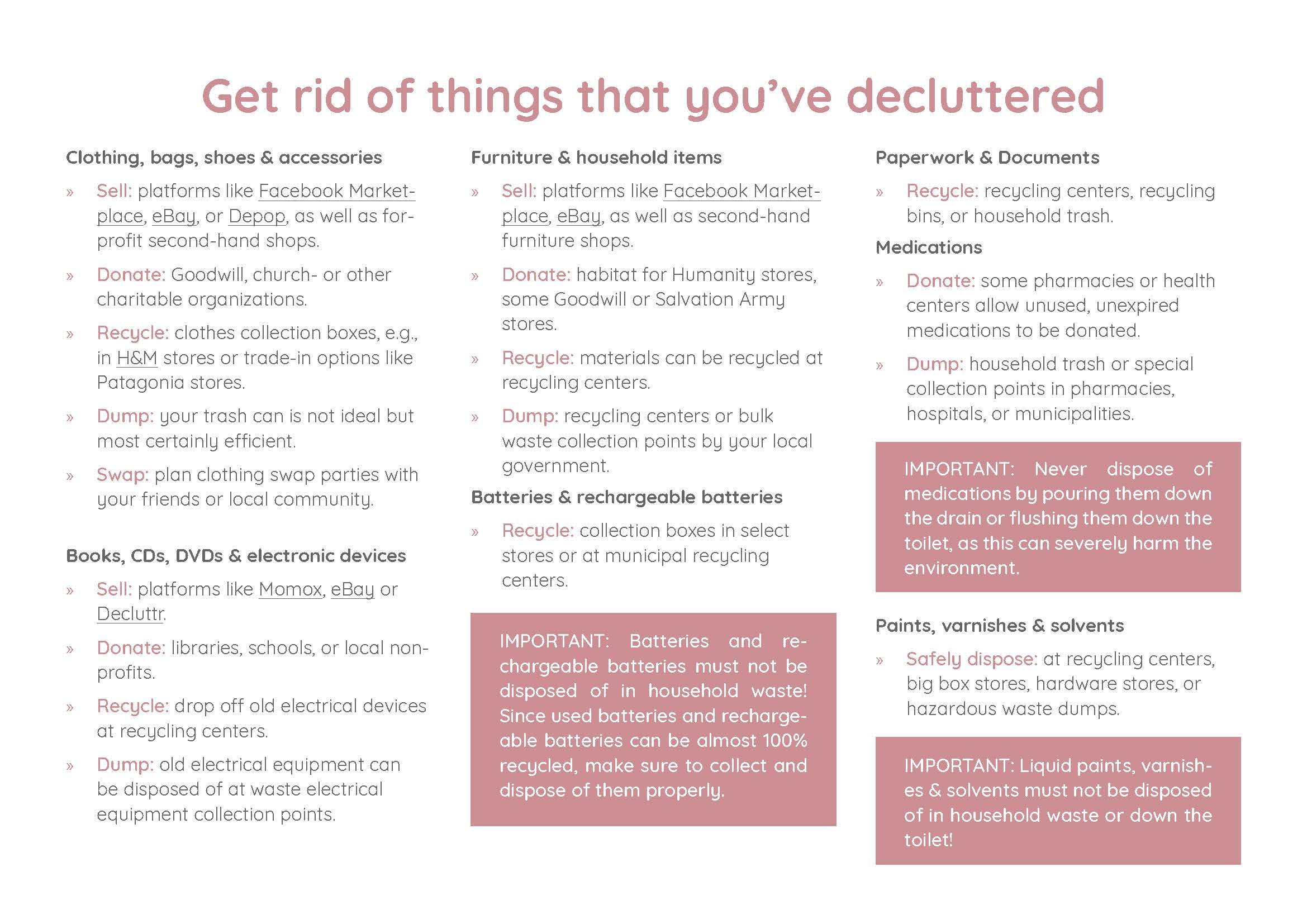 Daily chores for couples - Download PDF