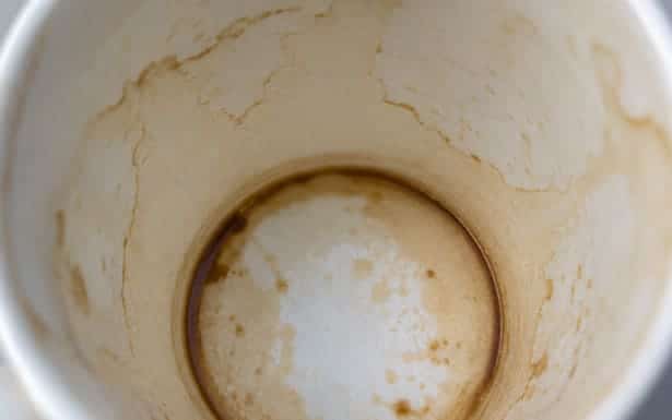 Tee- und Kaffeerückstände aus Keramik entfernen